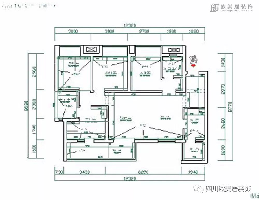 成都装修案例燕蓝国际