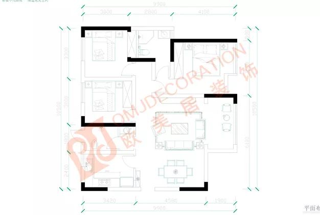 成都装修案例十里画卷案例